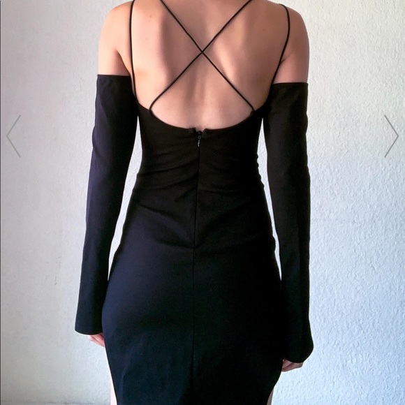 BLACK MINI DRESS - Picture 2 of 4